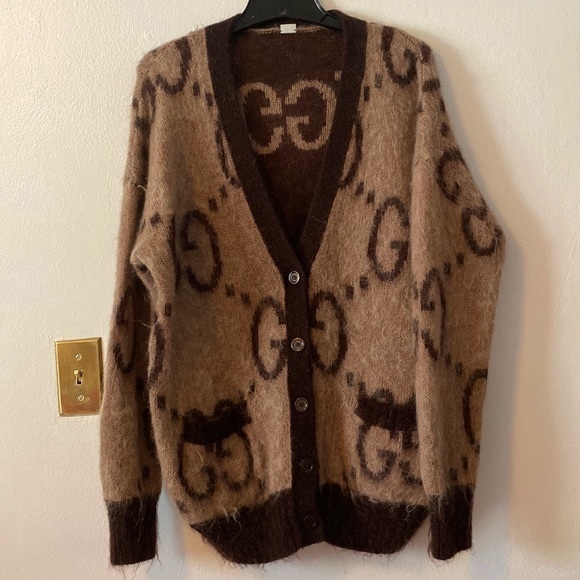 Gucci Sweaters - Gucci Reversible Mohair Wool Cardigan, Size S, New Without Sales Tags